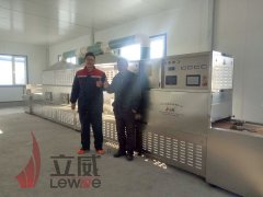 廣西五谷雜糧烘干熟化設備施工現場